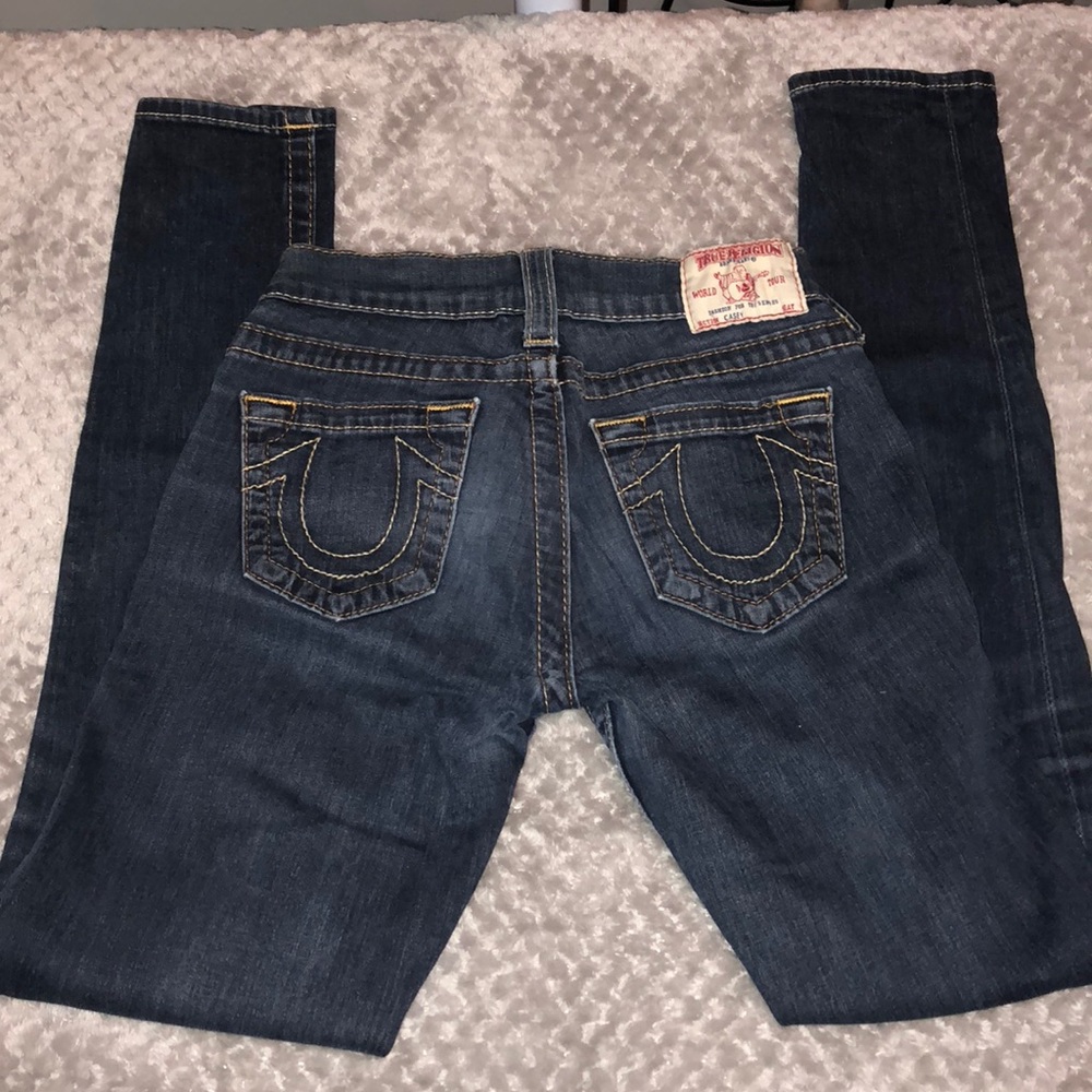 EUC True Religion dark wash jeans Sz 25